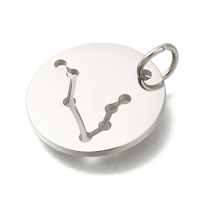 Anti-Tarnish 304 Stainless Steel Pendants STAS-M074-02F-P-1