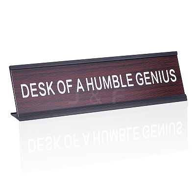 1Pc Aluminum Alloy Table Sign Holders AJEW-ME0001-80-1