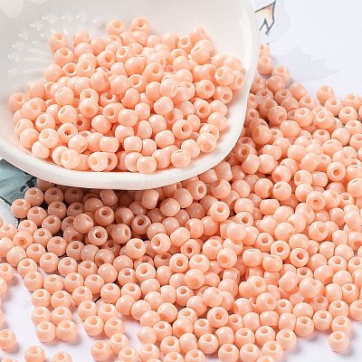 Baking Paint Glass Seed Beads SEED-H002-I-A519-1