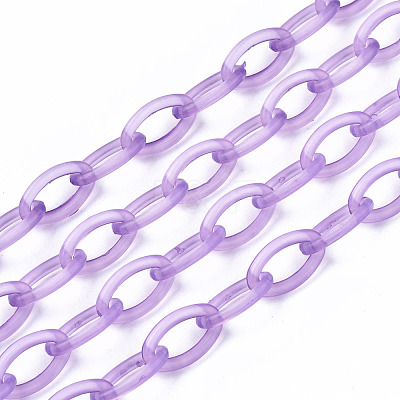 Handmade Transparent ABS Plastic Cable Chains X-KY-S166-001C-1