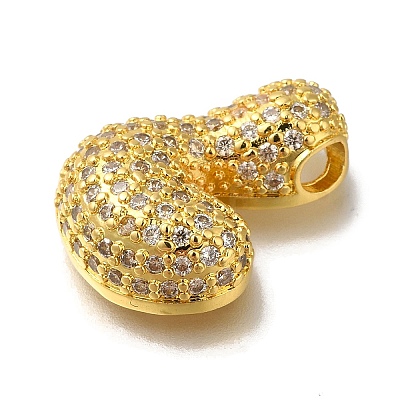 Brass with Cubic Zirconia Pendants KK-Q818-02L-G-1