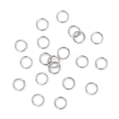 Brass Split Rings X-KK-E647-10P-6mm-1