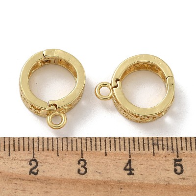 Rack Plating Brass Pendant Bails KK-G515-49G-1