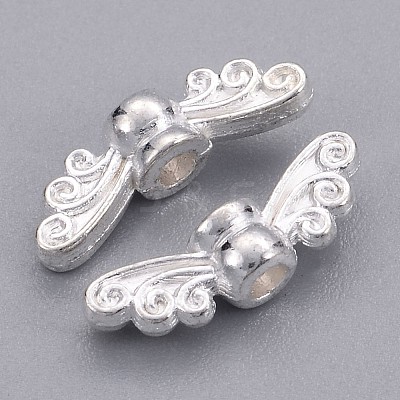 Tibetan Style Alloy Fairy Wing Beads X-TIBEB-6007-S-FF-1