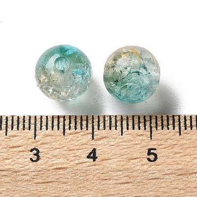 Transparent Crackle Acrylic Beads DACR-D300-01A-10mm-1