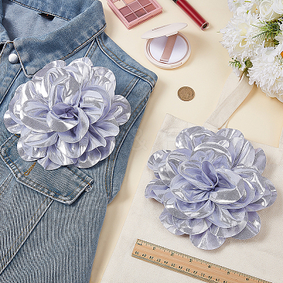 2Pcs Satin Brooches JEWB-FG0001-48B-1