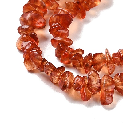 Spray Painted Transparent Glass Beads Strands GLAA-P060-01B-03-1