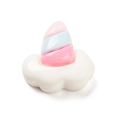 Opaque Resin Cabochons RESI-C032-01D-1