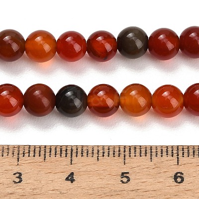 Natural Carnelian Beads Strands GG-CBA1CAF-A01-6mm-1