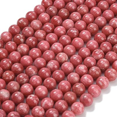 Natural Thulite Beads Strands G-C280-B17-8mm-1