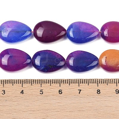 Two Tone Natural White Jade Beads Strands G-Z105-B01-01C-1