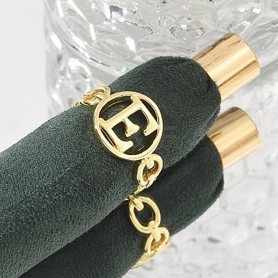 Brass Open Cuff Rings for Women RJEW-K289-01G-E-1
