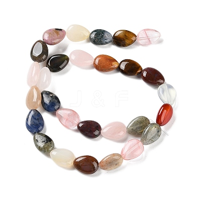 Natural and Synthetic Mixed Stone Beads Strands G-K357-A11-01-1
