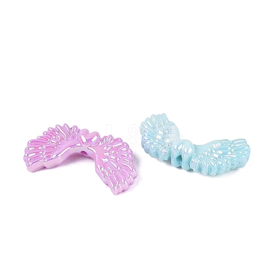 Luminous UV Plating Opaque Acrylic Beads OACR-Q204-25-1
