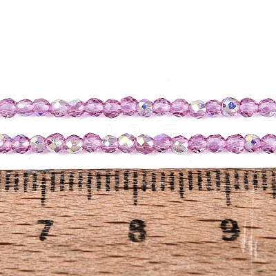 Transparent Glass Beads Strands EGLA-N028-01A-A04-1
