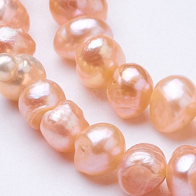 Natural Cultured Freshwater Pearl Beads Strands PEAR-F004-25-01-1