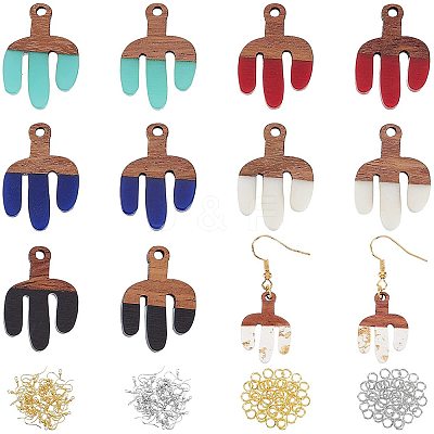 DIY Dangle Cactus Earring Making Kits DIY-OC0005-99-1