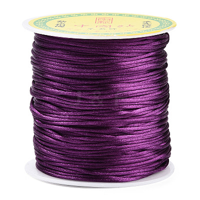 Nylon Satin Rattail Cords NWIR-R025-1.0mm-1904-1