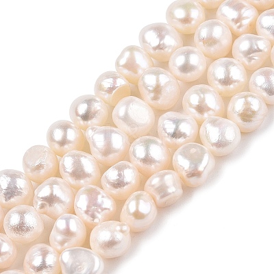 Natural Cultured Freshwater Pearl Beads Strands PEAR-N014-06C-1