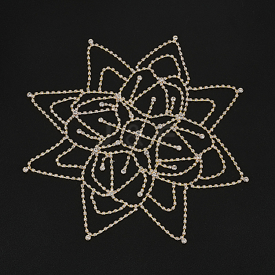 1Pc Rhinestone Mesh Headpiece Cap OHAR-WR0001-03G-1
