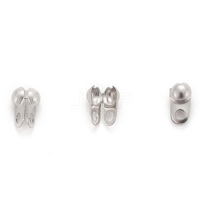 Tarnish Resistant 304 Stainless Steel Bead Tips STAS-R063-20-1