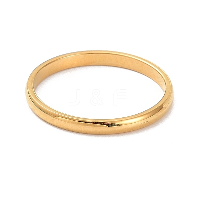 2mm Polished Plain Dome Finger Ring for Girl Women LS-RJEW-C012-05G-G-1