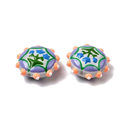 Baking Paint Glass Enamel Beads LAMP-K039-34J-1