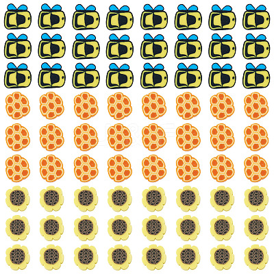 90G Handmade Polymer Clay Beads CLAY-TA0002-06-1