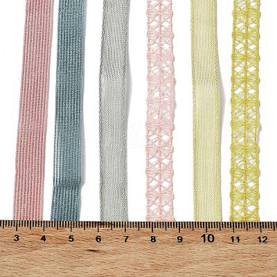 18 Yards 6 Colors Polyester Ribbon SRIB-C001-B10-1