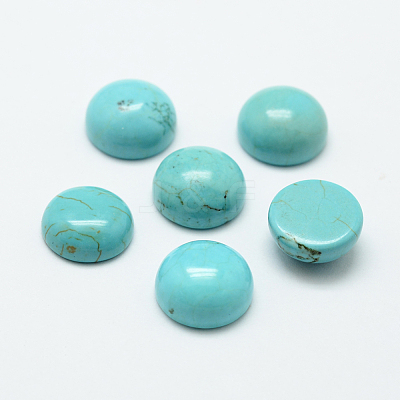 Natural Howlite Cabochons TURQ-G147-01-1