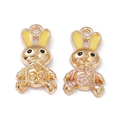 Alloy Enamel Pendants ENAM-C006-06G-02-1