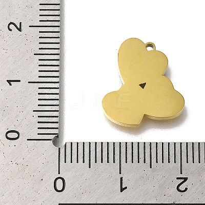 Ion Plating(IP) 304 Stainless Steel Manual Polishing Charms STAS-M059-06G-01-1