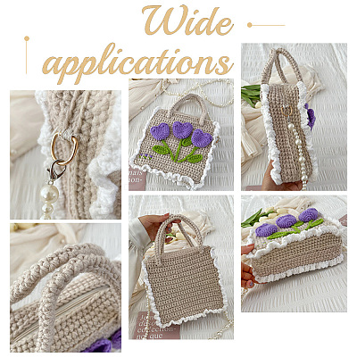 DIY Knitting Rectangle Bags Set DIY-WH0656-04-1