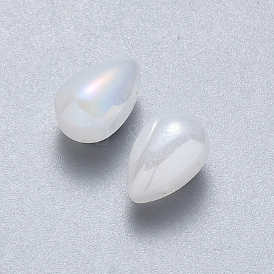 Transparent Spray Painted Glass Charms X-GLAA-R211-03-D06-1