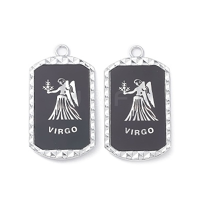 Alloy Twelve Constellations Series Big Pendants PALLOY-O107-01P-03-1