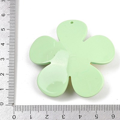 Opaque Printed Acrylic Big Pendants MACR-I035-01B-1