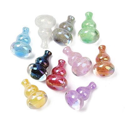 Electroplate & Luminous Opaque Resin Beads RESI-P046-13A-M-1