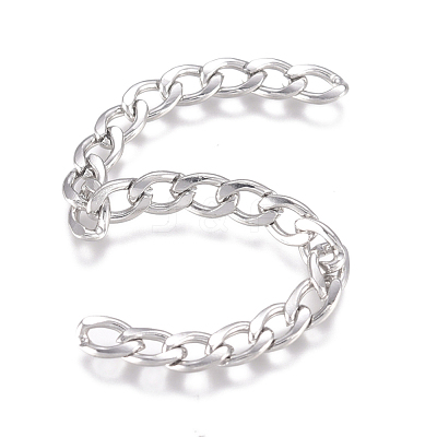 Tarnish Resistant 201 Stainless Steel Chain CHS-G017-11P-1.0mm-1