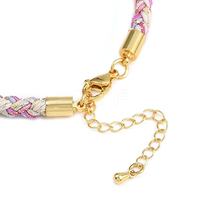 4MM Braided Nylon Cord Bracelets FIND-A057-01G-16-1