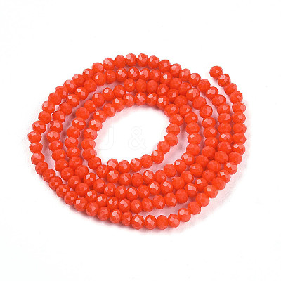 Opaque Solid Color Imitation Jade Glass Beads Strands LS-EGLA-A044-P2mm-D03-1