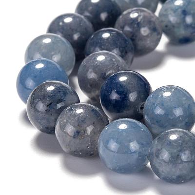Dyed & Heated Natural Blue Aventurine Beads Strands G-F380-10mm-1