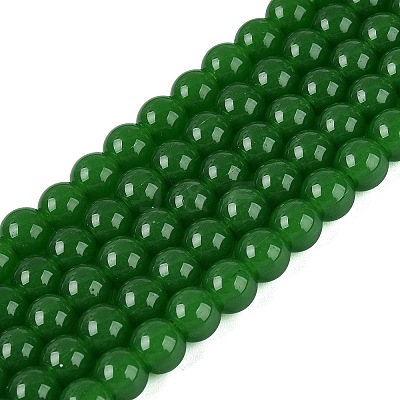 Imitation Jade Glass Beads Strands GLAA-T032-J6mm-09-1