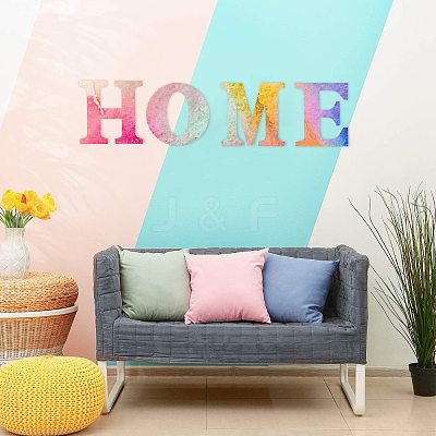 Letter Unfinished Wood Blank Cutouts LS-DIY-ZX040-01O-1