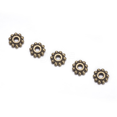 Gear Tibetan Style Alloy Spacer Beads X-MAB145-NF-1