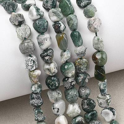 Natural Tree Agate Beads Strands G-D362-A01-1