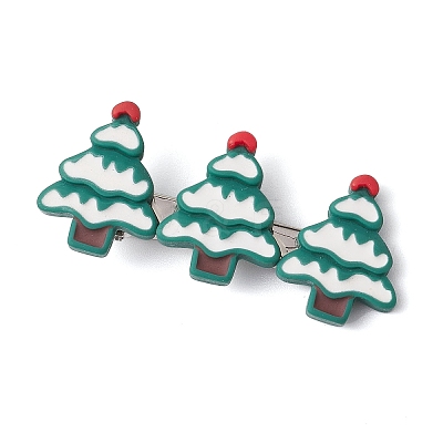 Christmas Theme Resin Alligator Hair Clips PHAR-JH00113-1