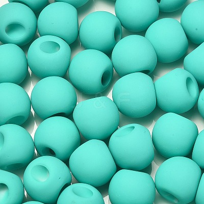 Rubberized Acrylic Beads OACR-G012-05C-1