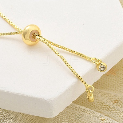 Brass Micro Pave Cubic Zirconia Slider Bracelets for Women BJEW-S158-08G-01-1
