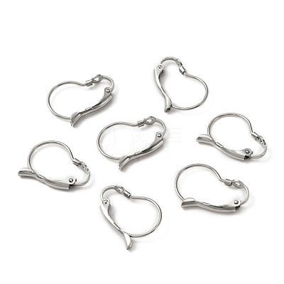 316 Surgical Stainless Steel Leverback Earring Findings STAS-WH0002-73B-1