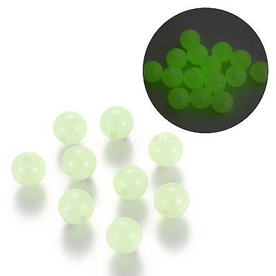 Luminous Acrylic Round Beads LACR-R002-5mm-01-1